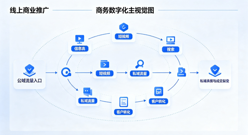 上饶线上商业推广怎么做？全域流量闭环搭建与低成本转化实战指南